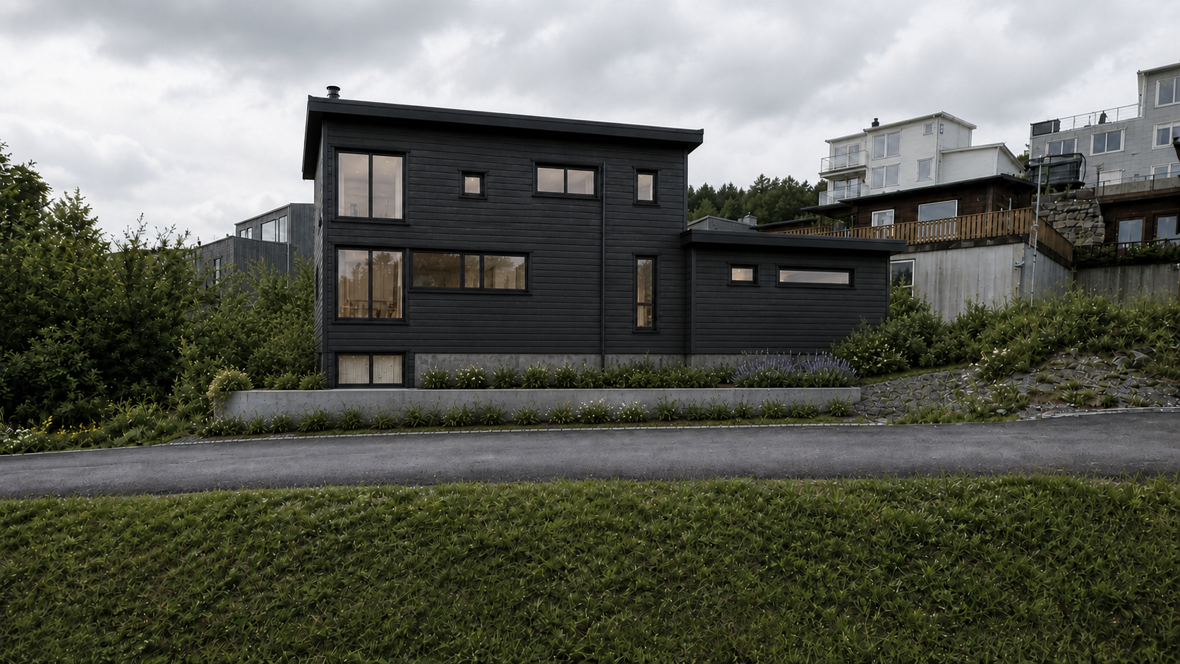 Render av boligprosjektet i Rossåskroken 2 i Figgjo